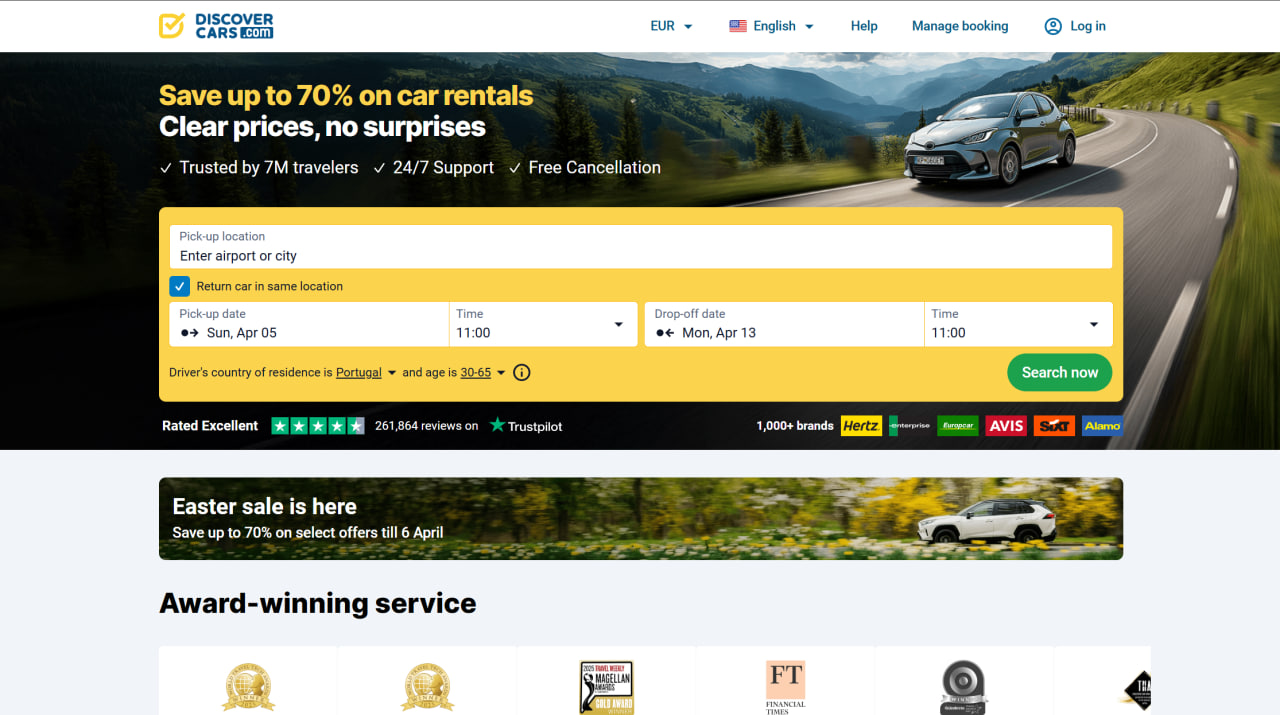 Discover Cars - Car Rental Comparison