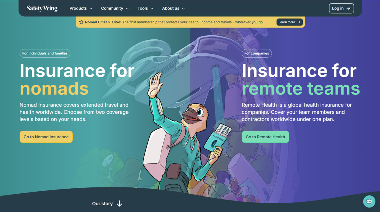 SafetyWing Insurance for Nomads